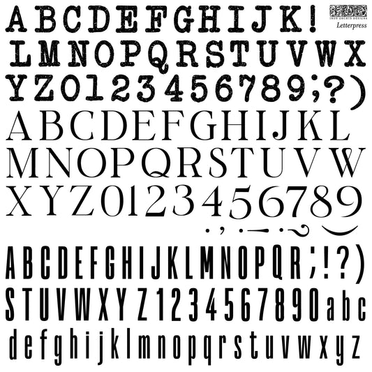 Letterpress Stamp