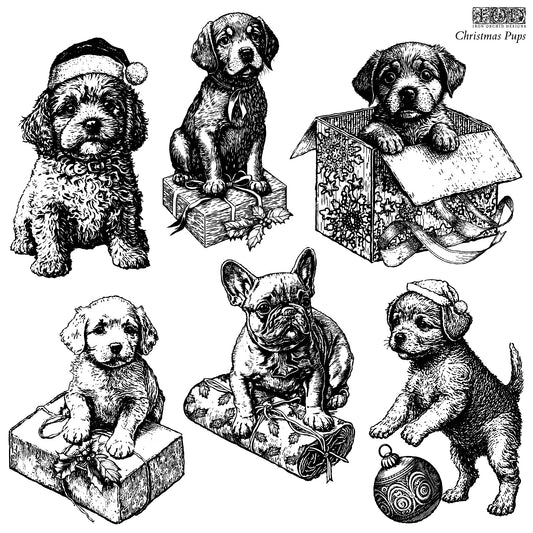 Christmas Pups Stamp