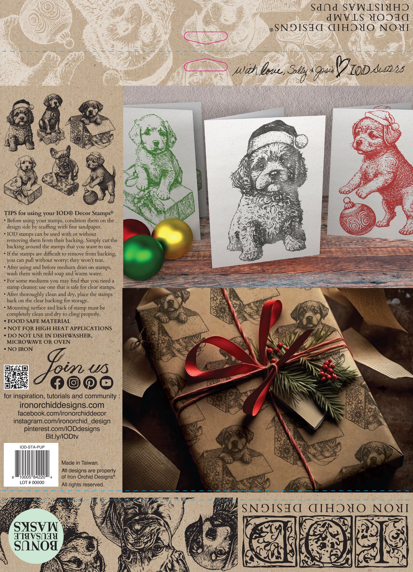 Christmas Pups Stamp