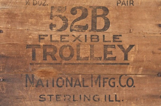 Wood Crate "Trolley"-Roycycled